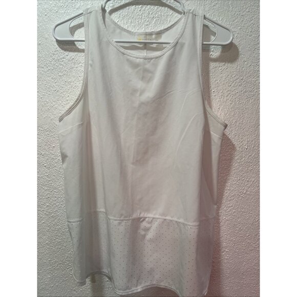 Zella Womens White tank top Size Medium Workout Gym - Picture 1 of 11